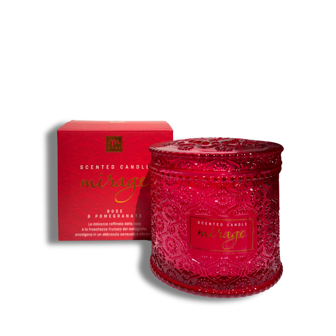 MIRAGE CANDELA ROSE E POMEGRANATE 340GR