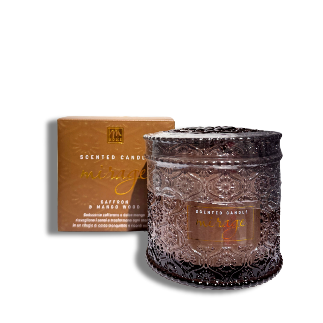 MIRAGE CANDELA SAFFRON E ANGO WOOD 340GR