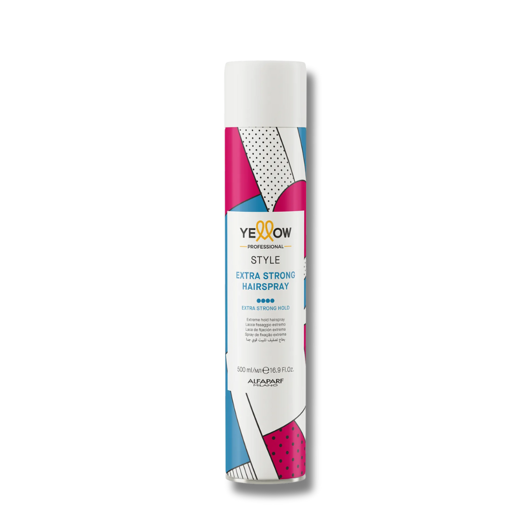 YELLOW PROFESSIONAL STYLE EXTRA STRONG HAIRSPRAY 500ML