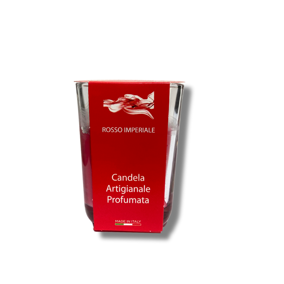 CAMOMILLA CANDELA ARTIGIANALE ROSSO IMPERIALE 65GR