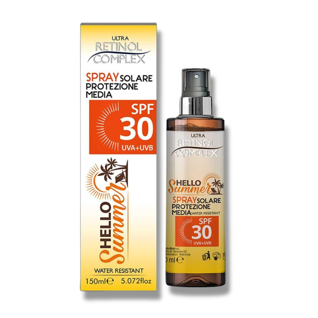 ULTRA RETINOL COMPLEX HELLO SUMMER SPRAY SOLARE PROTEZIONE SPF30 UVA+UVB