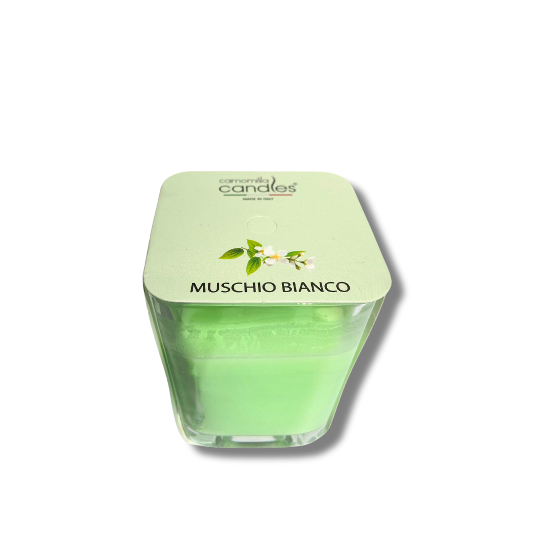 CAMOMILLA CANDELA ARTIGIANALE MUSCHIO BIANCO 65GR