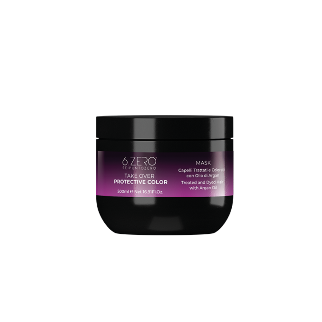 6.ZERO TAKE OVER PROTECTIVE COLOR - MASCHERA PER CAPELLI TRATTATI E COLORATI 500ML/300ML