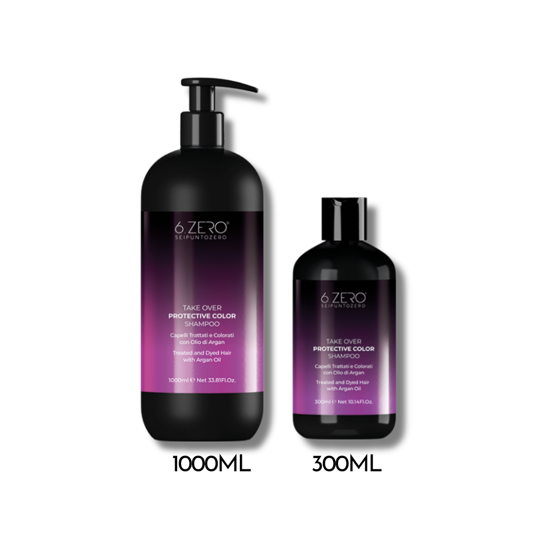 6.ZERO TAKE OVER PROTECTIVE COLOR - SHAMPOO PER CAPELLI TRATTATI E COLORATI 1000ML/300ML