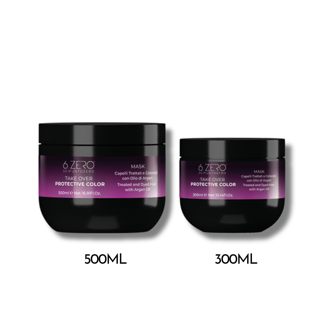 6.ZERO TAKE OVER PROTECTIVE COLOR - MASCHERA PER CAPELLI TRATTATI E COLORATI 500ML/300ML