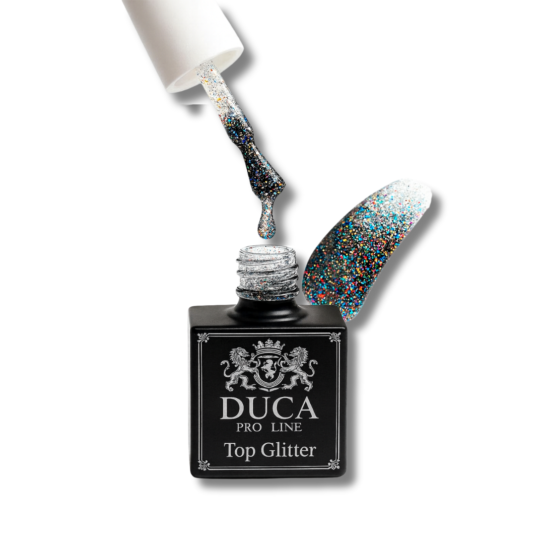 DUCA NAILS PRO LINE - TOP GLITTER 15ML