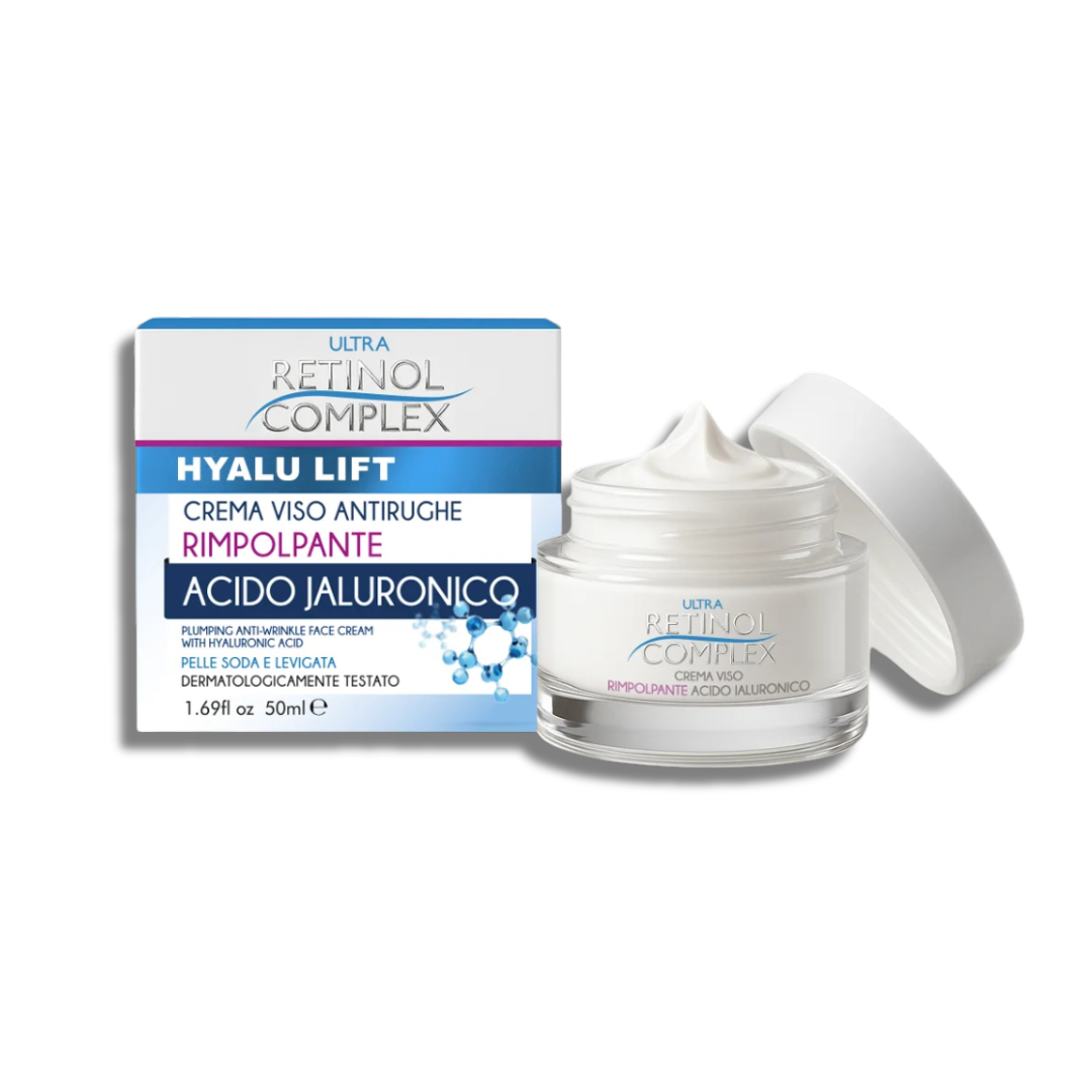 ULTRA RETINO COMPLEX CREMA VISO ANTIRUGHE ACIDO JALURONICO RIMPOLPANTE 50ML