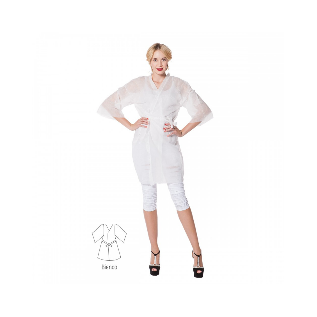 Kimono Bianco monouso TNT - Essence Beauty&Hair