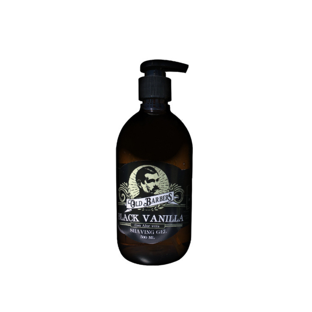 OLD BARBERS BLACK VANILLA SHAVING GEL CON ALOE VERA 500ML - Essence Beauty&Hair